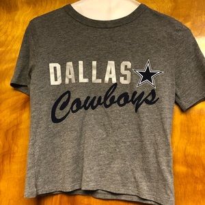 PINK Dallas Cowboys Cropped Tee Small